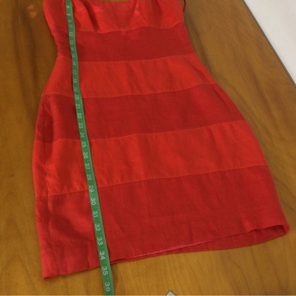 Geary Roark Linen Mini Dress Size 6 Colorblock Sleeveless Women Preppy - Picture 14 of 15